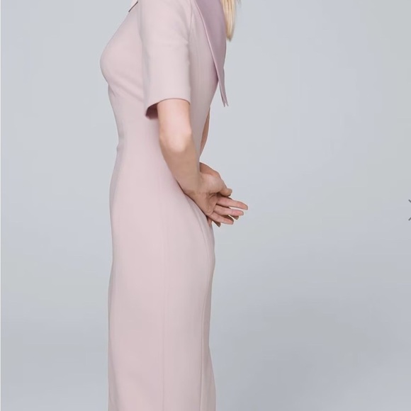 White House black market dress brand new size 4 baby pink elegant beautiful chic - Picture 2 of 4